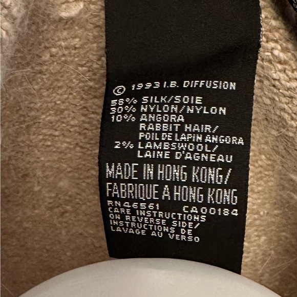 Vintage Women’s IB Diffusion Angora Silk And Wool Sweater Sz Sm - Picture 4 of 7